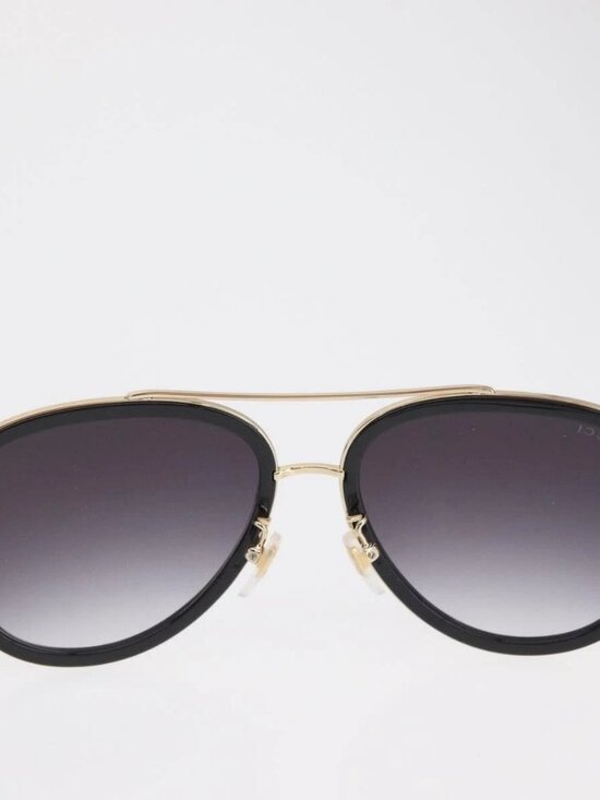 GUCCI Sunglasses metal Black Auth BA10537V main image 6